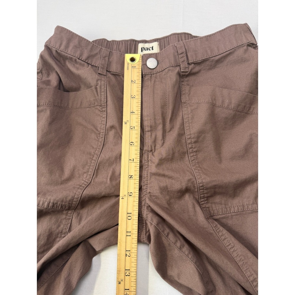 Pact Brown Straight-Leg Utility Trousers - Picture 4 of 8